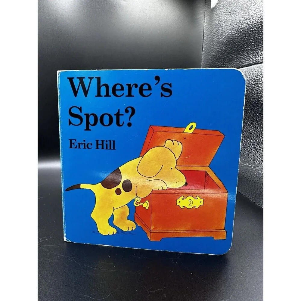 Where's Spot? Lift The Flap Board Book By Eric Hill‎ Vintage 2000 Puppy Dog GUC